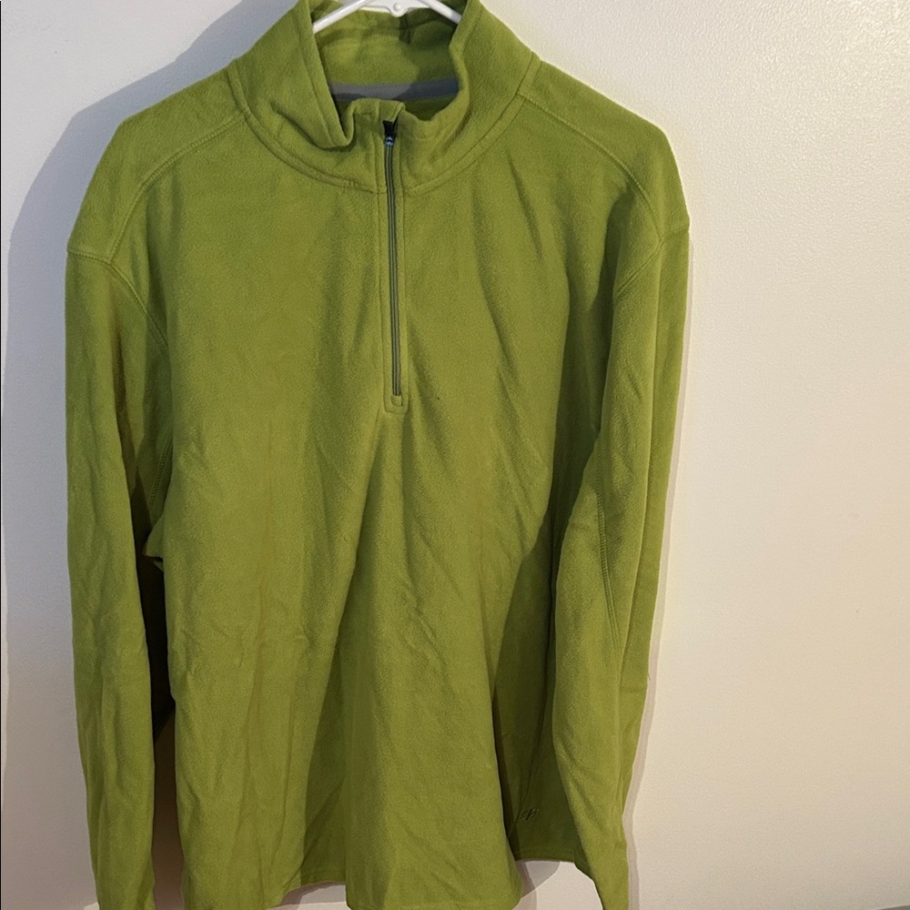 Men's Olive Zip-Up Sweater